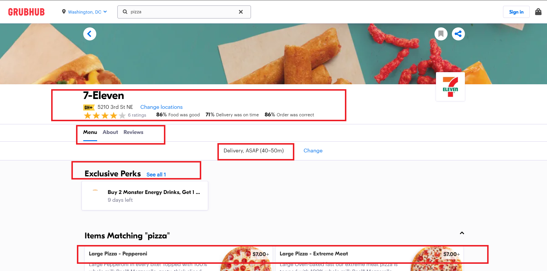 Grubhub restaurant partner