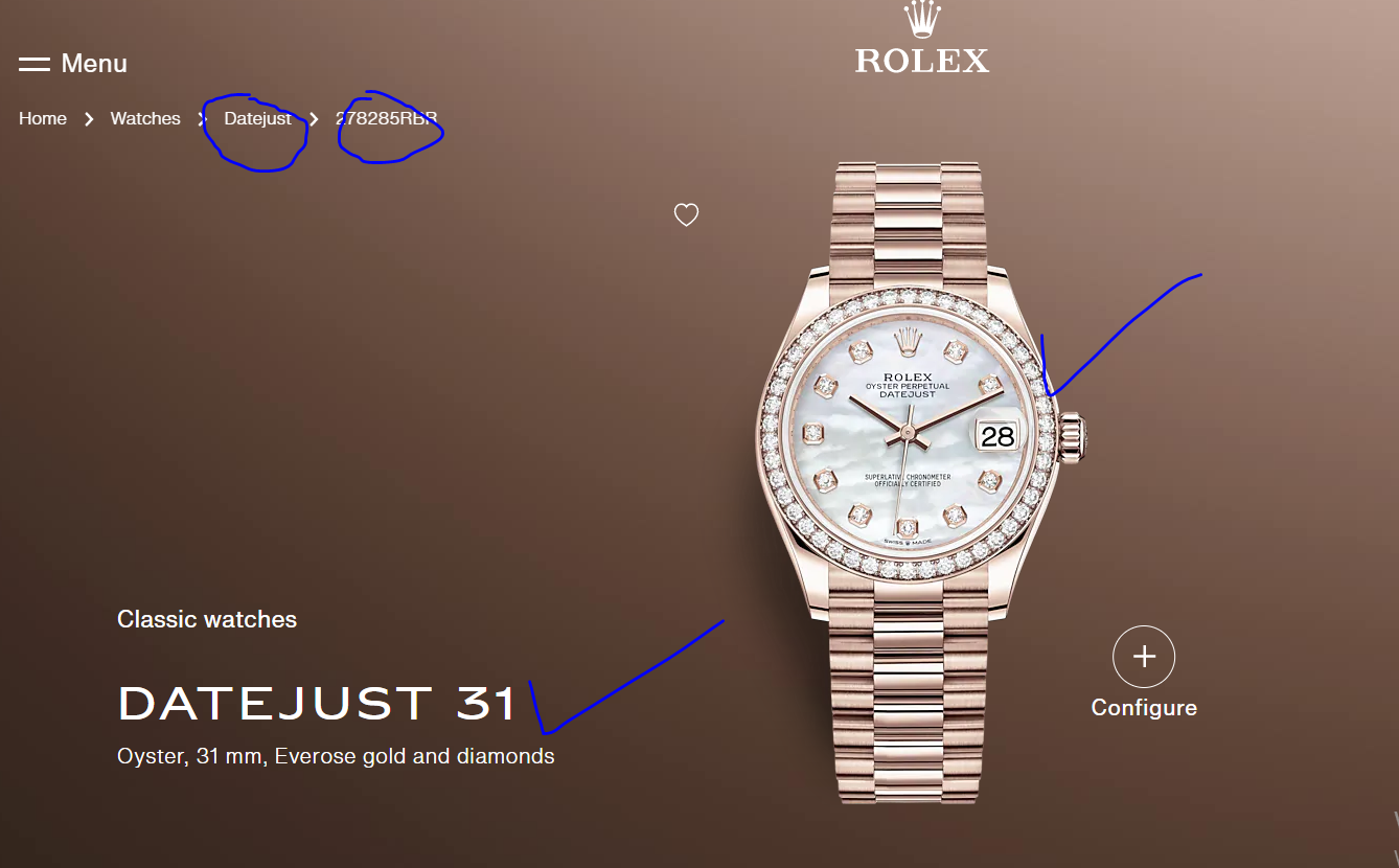 Rolex Product Data Extractor